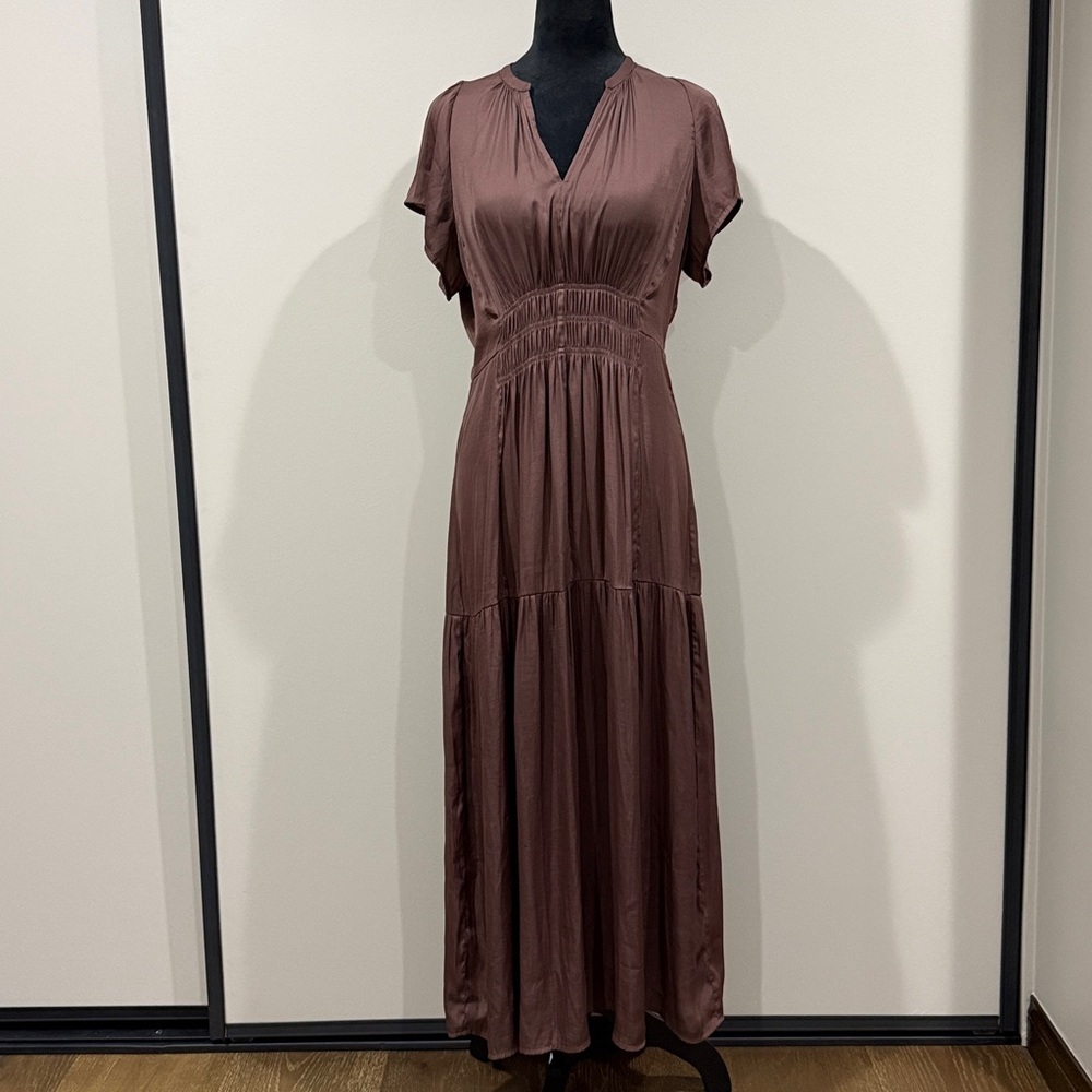 Grade & Gather Brown Midi Dress